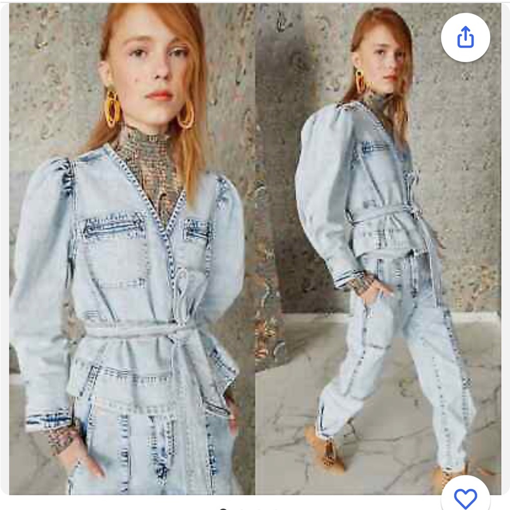 Ulla Johnson Acid Wash Denim jacket